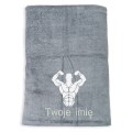 Prezent dla kulturysty ręcznik szybkoschnący z haftem IMIĘ