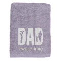 Prezent dla taty DAD ręcznik bawełniany z haftem IMIĘ