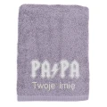 Prezent dla taty PAPA ręcznik bawełniany z haftem IMIĘ