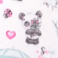 Pielucha flanelowa misie panda