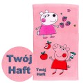 Ręcznik Świnka Peppa apples 30x50 cm z haftem imiennym