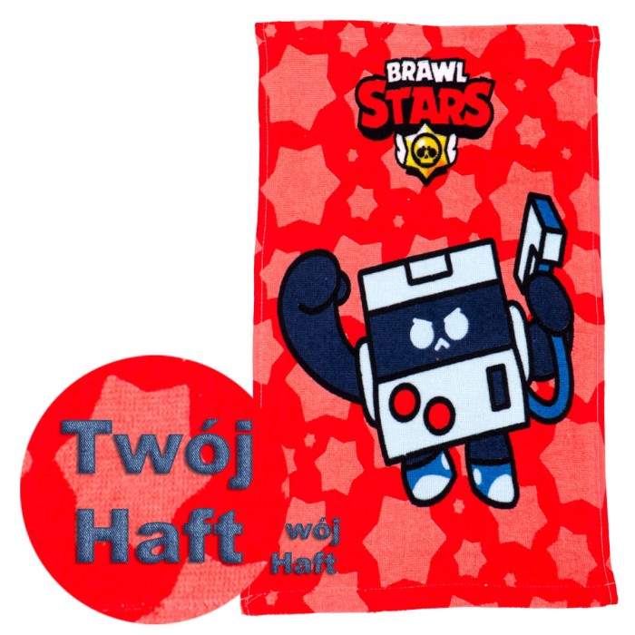 Ręcznik Brawl stars 30x50 cm z haftem imiennym