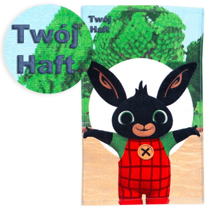 Ręcznik Bing park 30x50 cm z haftem imiennym