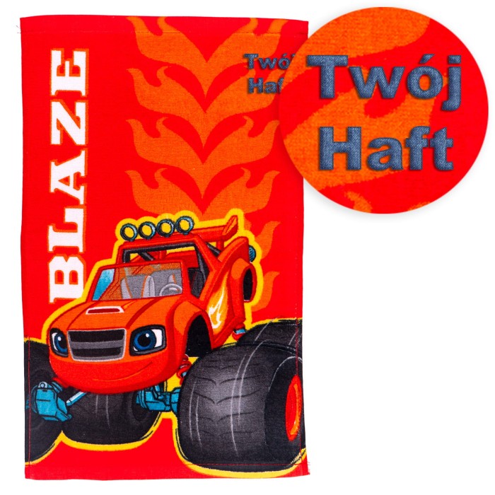 Ręcznik Blaze Orange 30x50 cm z haftem imiennym