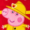 Ręcznik 30x50 cm Świnka Peppa George Strażak z haftem imiennym