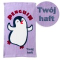 Ręcznik 30x50 cm Pingwin z haftem imiennym