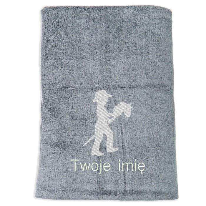 Prezent hobby horse boy ręcznik szybkoschnący z haftem IMIĘ