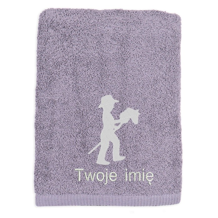 Prezent hobby horse boy ręcznik bawełniany z haftem IMIĘ