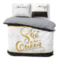 POŚCIEL she is my queen  160x200 + 2 poszewki