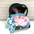 Koc polarowy Peppa Family 100x140 cm