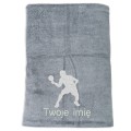Prezent dla fana ping ponga ręcznik szybkoschnący z haftem IMIĘ