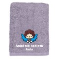 Prezent na Dzień Kobiet ręcznik bawełniany z haftem anioł IMIĘ
