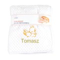 Koc do chrztu soft 80x90 cm anioł 2 imię