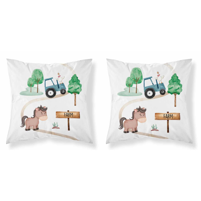 Poszewka 40x40 cm farma i konik