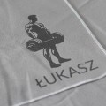 Prezent dla wielbiciela siłowni pakera ręcznik szybkoschnący z grawerem