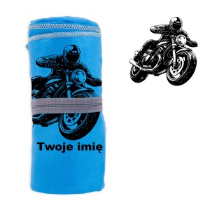 Ręcznik szybkoschnący dla motocyklisty GRAWER grafika + imię WYBÓR WZORÓW