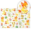 Pielucha flanelowa z ceratką zwierzęta liście