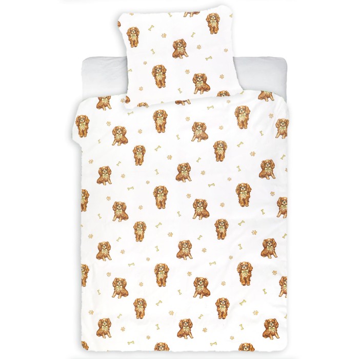 Pościel piesek cavalier 100x160 cm