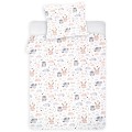 Pościel Króliczki krem 100x160 cm