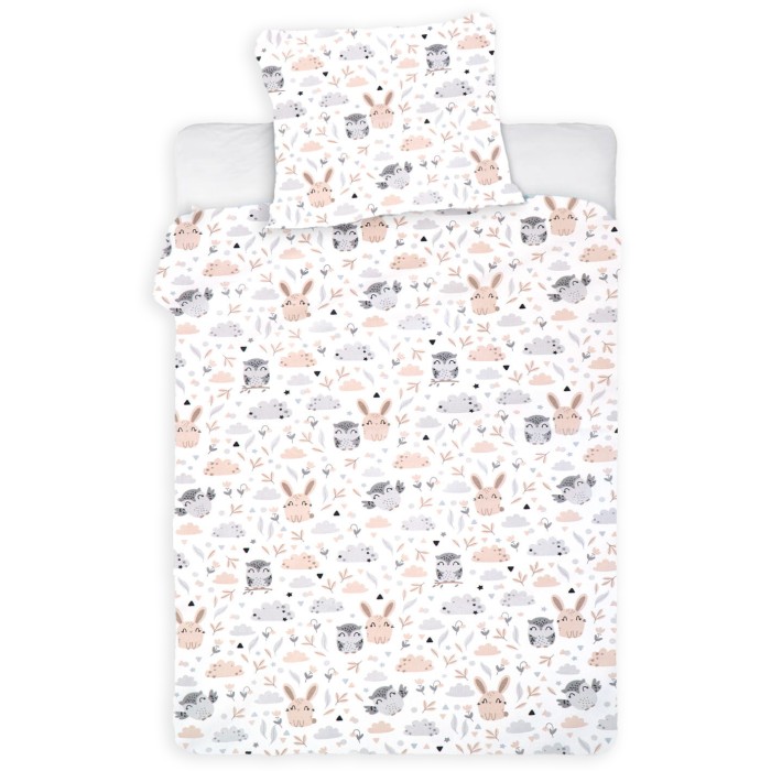 Pościel Króliczki krem 100x160 cm