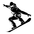 Ręcznik szybkoschnący z grawerem dla snowboardzisty