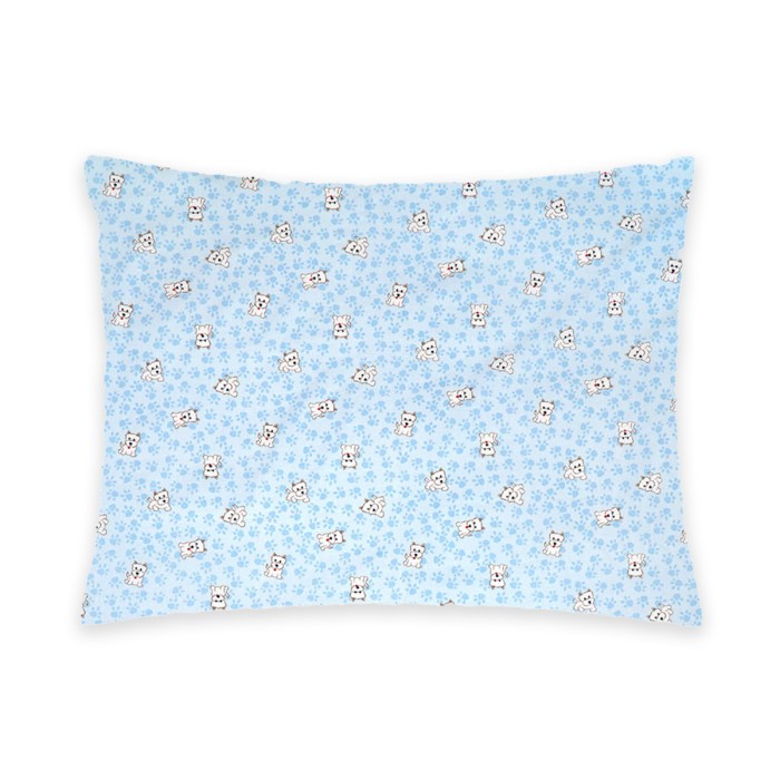 Poszewka 40x60 cm Łapki niebieskie