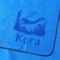Ręcznik szybkoschnący z grawerem dla nurka pani nurek WYBÓR WZORÓW