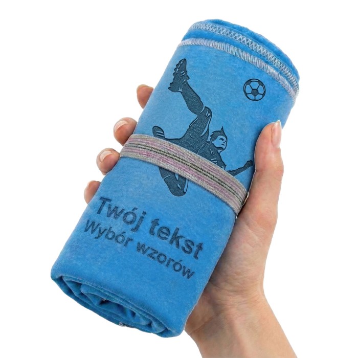 Ręcznik szybkoschnący z grawerem dla piłkarza piłkarki WYBÓR WZORÓW