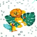 Pielucha tetrowa zwierzęta na liściach