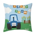 POSZEWKA 40x40 cm happy farma niebieska