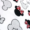 Pielucha flanelowa z ceratką  myszka biała