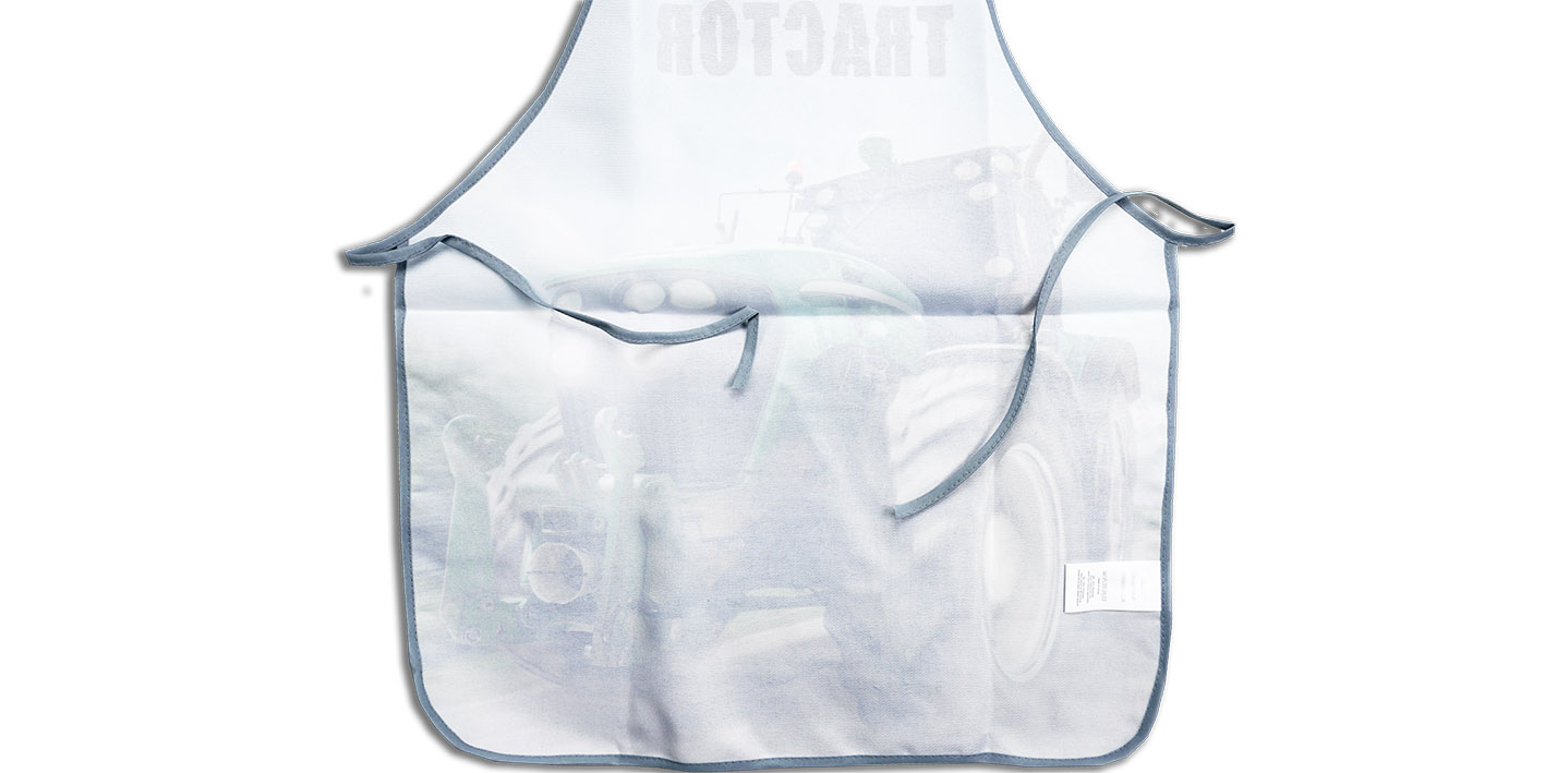 Fartuszek z czapką Traktor Zielony -  troczki