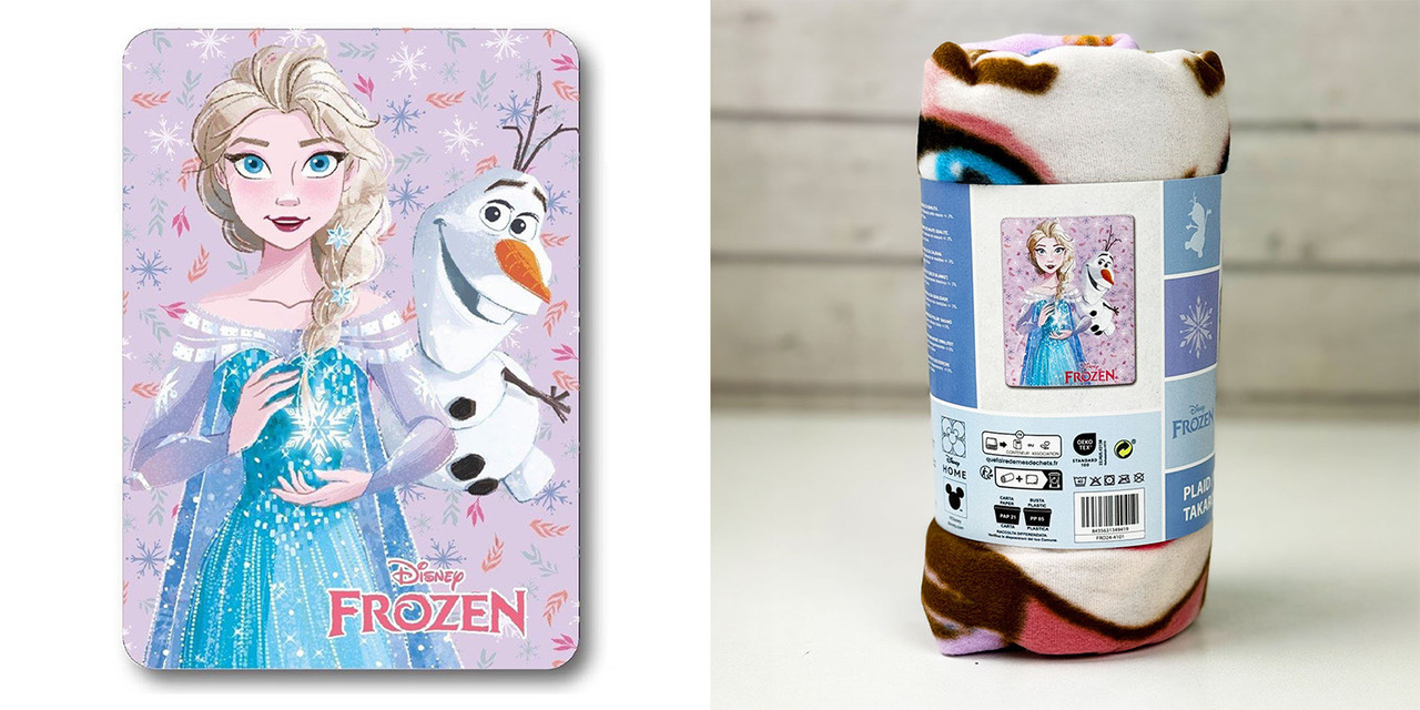 Koc polarowy frozen elza