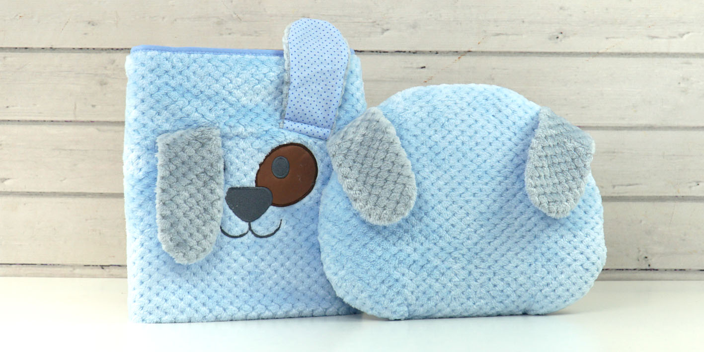 Koc SOFT ANIMAL 80x90 cm piesek 