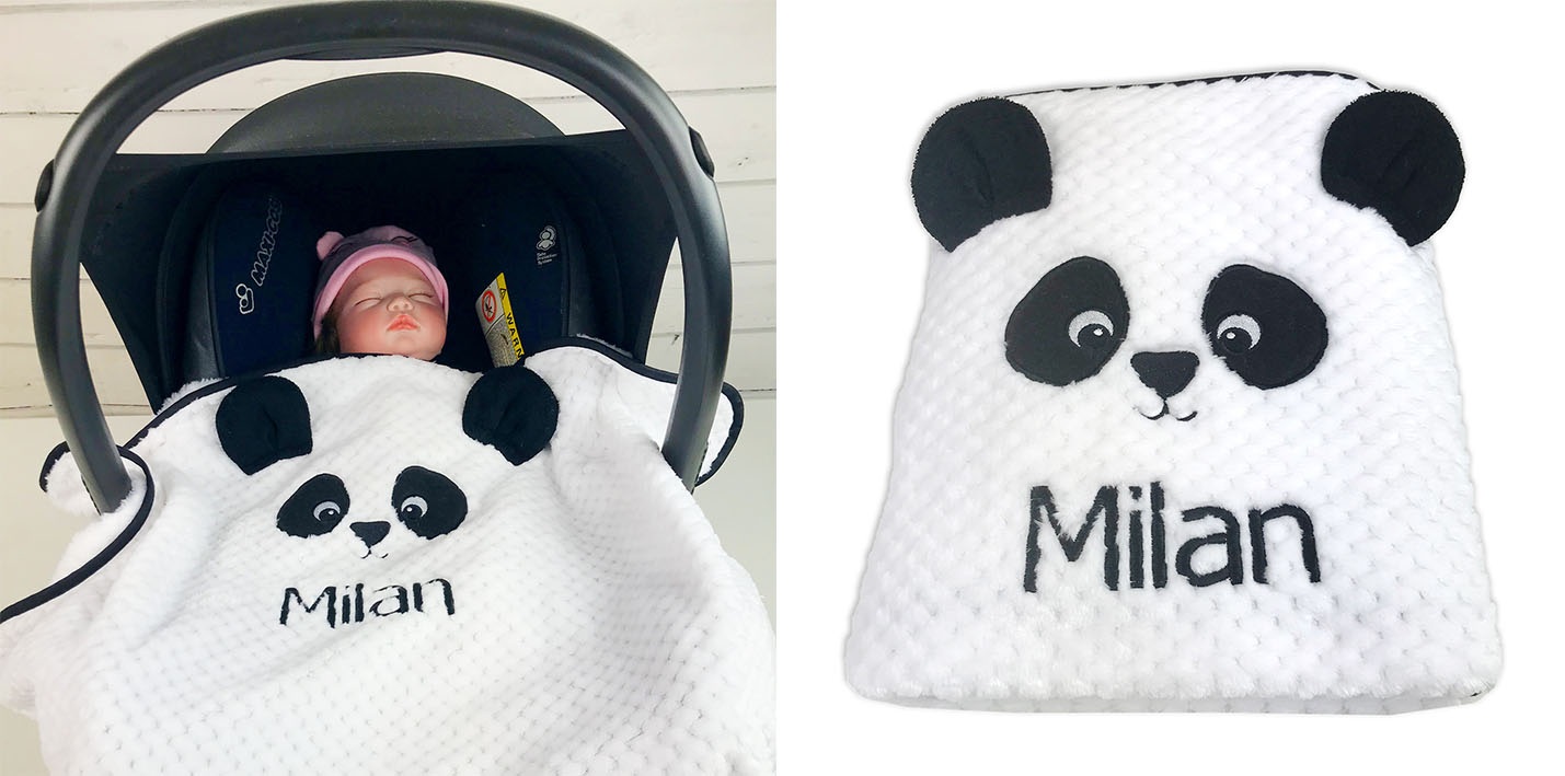 Koc soft animal królik róż laura