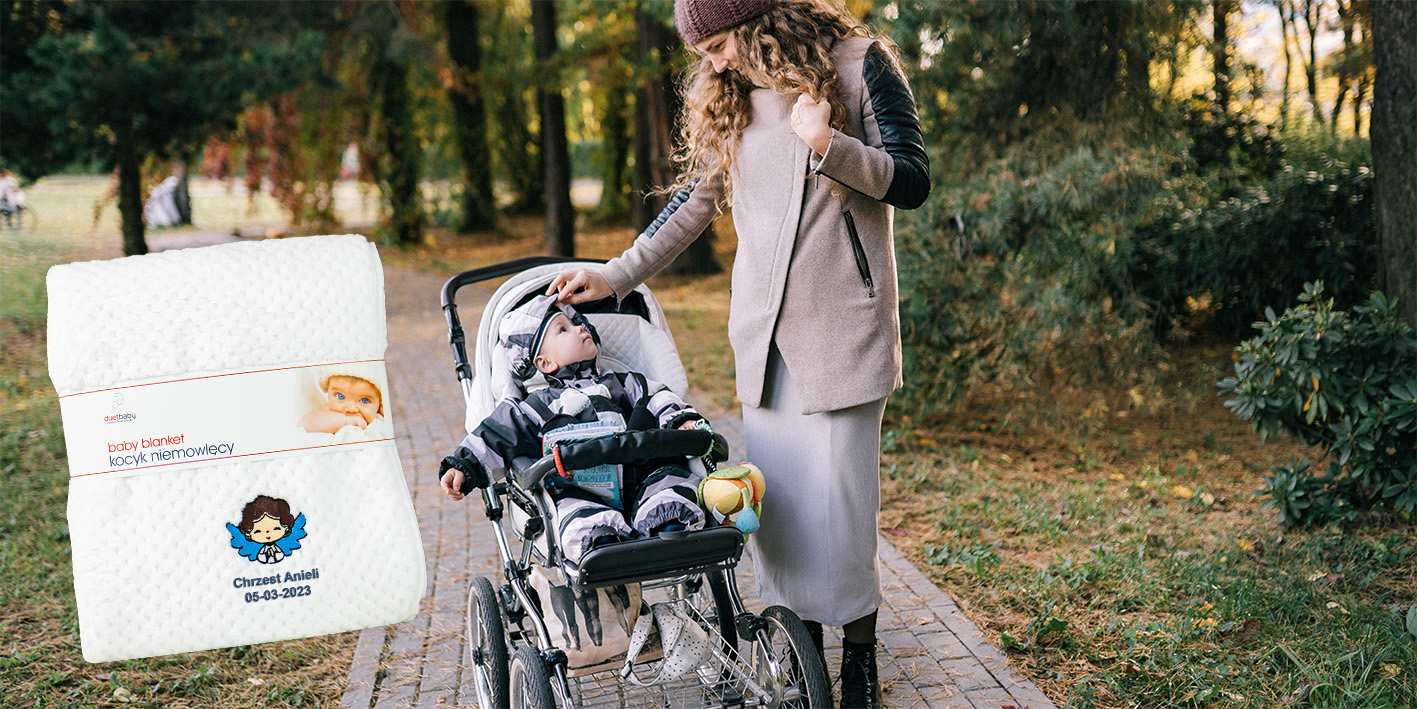 Kocyk do chrztu Velur Tłoczony 80x90 cm BIAŁY