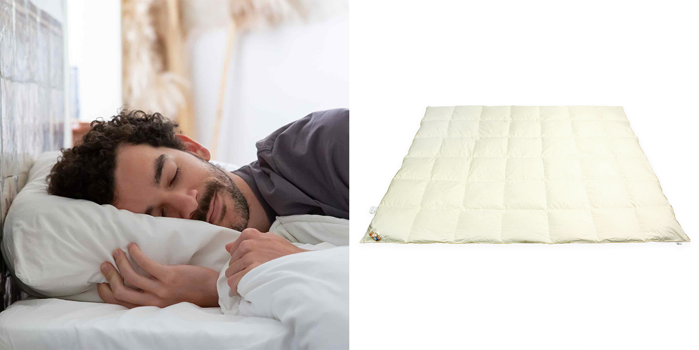 Kołdra puchowa zimowa poldaun classic plus