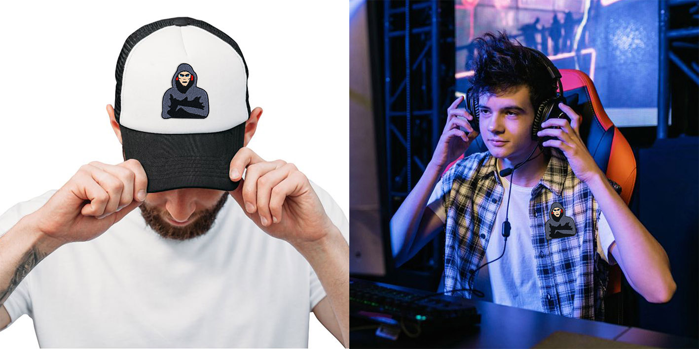 Naszywka naprasowanka gamingowa gamer brad