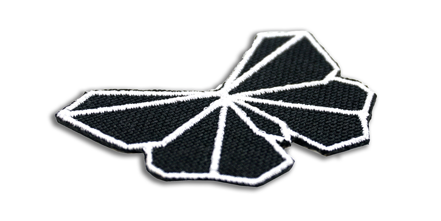 naszywka naprasowanka geometryczna motyl