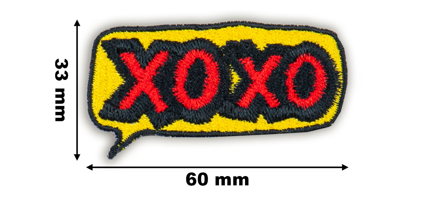 Naszywka naprasowanka xoxo