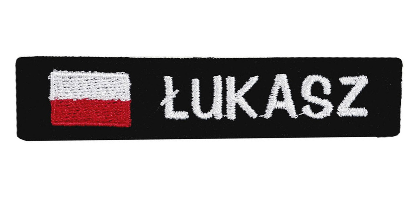 Naszywka motocyklowa imię 