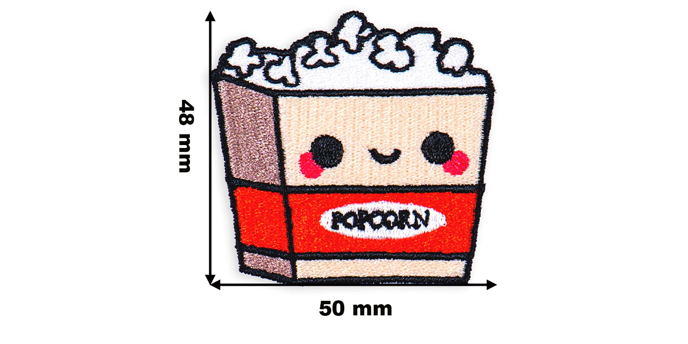 naszywka naprasowanka smakołyki popcorn