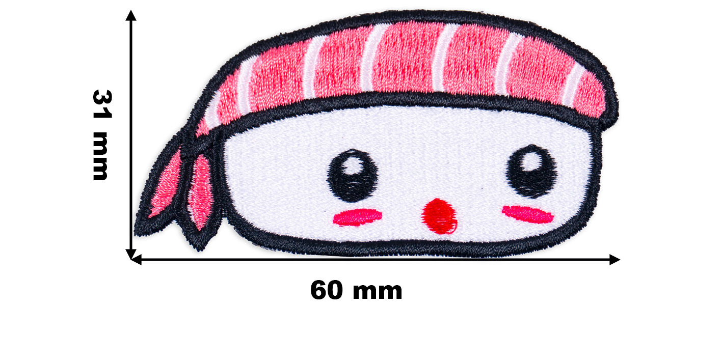 Naszywka naprasowanka uśmiechnięte sushi