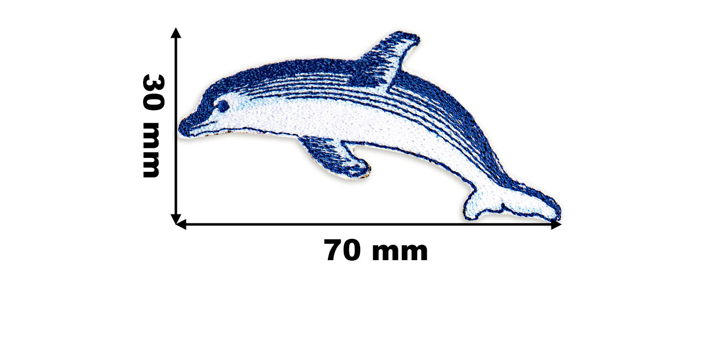 NASZYWKA naprasowanka zwierzęta delfinek