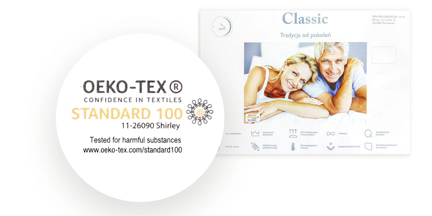 Poduszka puchowa 40x40 cm 