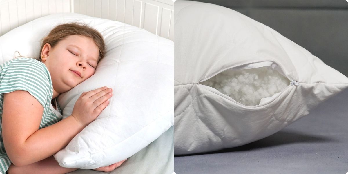 poduszka 100% bawełna cottonella 70x80 cm antyalergiczna z zamkiem do regulacji wysokości