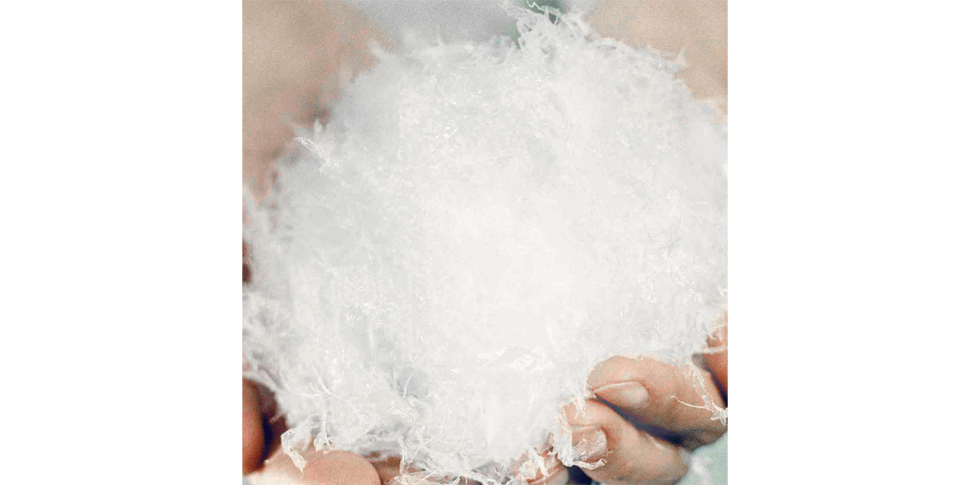 Poduszka fossflakes fossfil sztuczny puch płatki śniegu