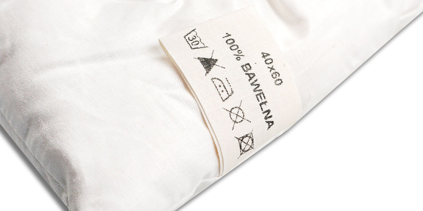 Poduszka 100% bawełna wypełnienie i poszycie ecotton Poldaun