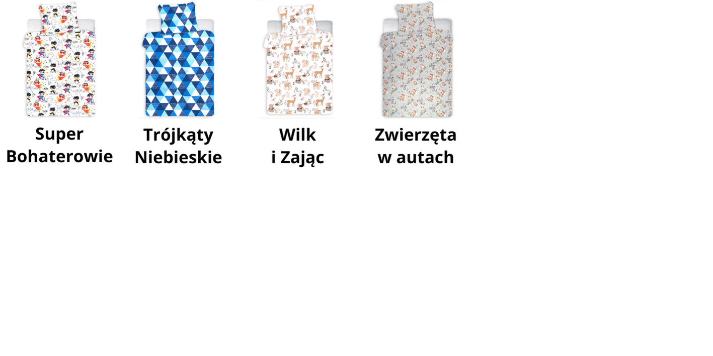Wzornik pościel 100x160 cm