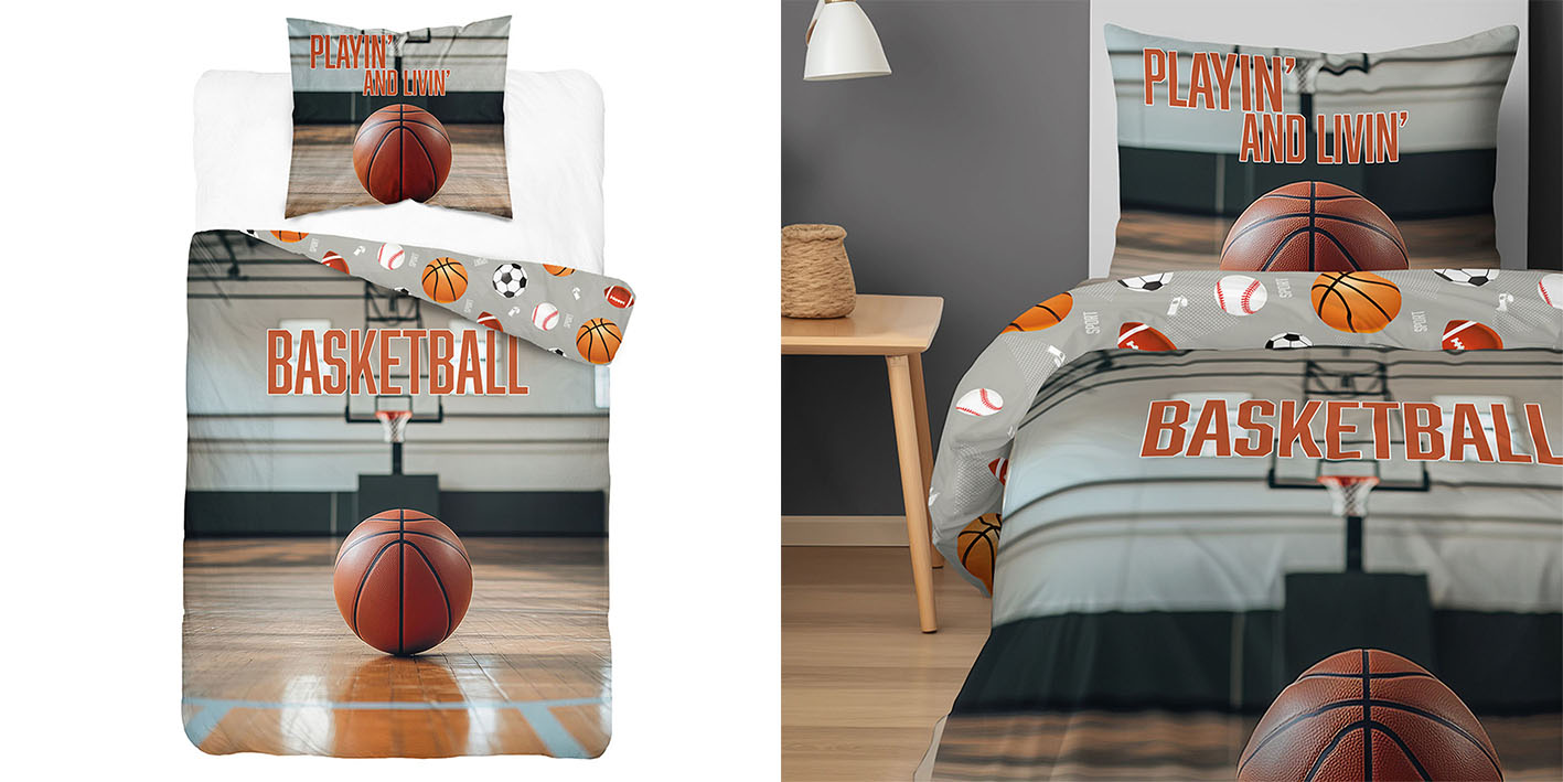 Pościel 160x200 koszykówka